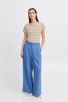 B Young pamila O Neck T-Shirt - Blue Water Clothing