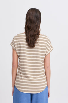 B Young pamila O Neck T-Shirt - Blue Water Clothing