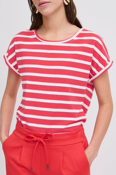 B Young pamila O Neck T-Shirt - Blue Water Clothing