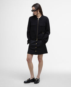 BarbourBarbour - Alma - Knitted - Zip - Through - CardiganClothingBlack/Sand - Blue Water Clothing