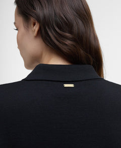 BarbourBarbour - Alma - Knitted - Zip - Through - CardiganClothingBlack/Sand - Blue Water Clothing