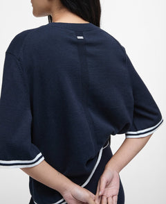 BarbourBarbour Genevieve Knitted JumperClothingDark Navy - Blue Water Clothing