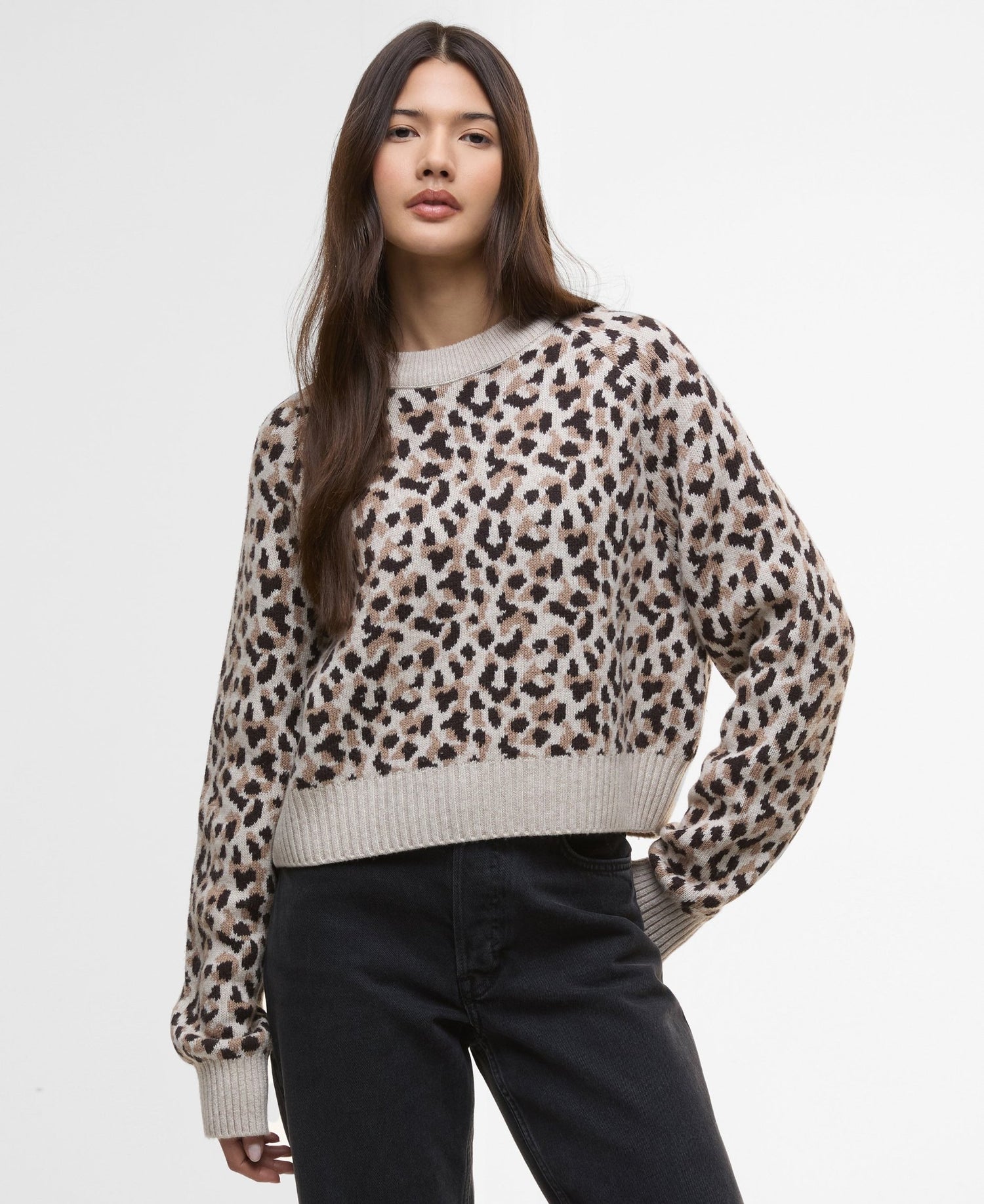 Barbour International Harley Knitted Jumper - Blue Water Clothing