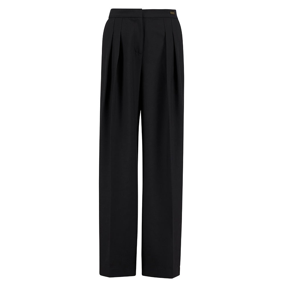 BarbourBarbour International Kaia Wide Leg Trousers BlackClothingBlack - Blue Water Clothing