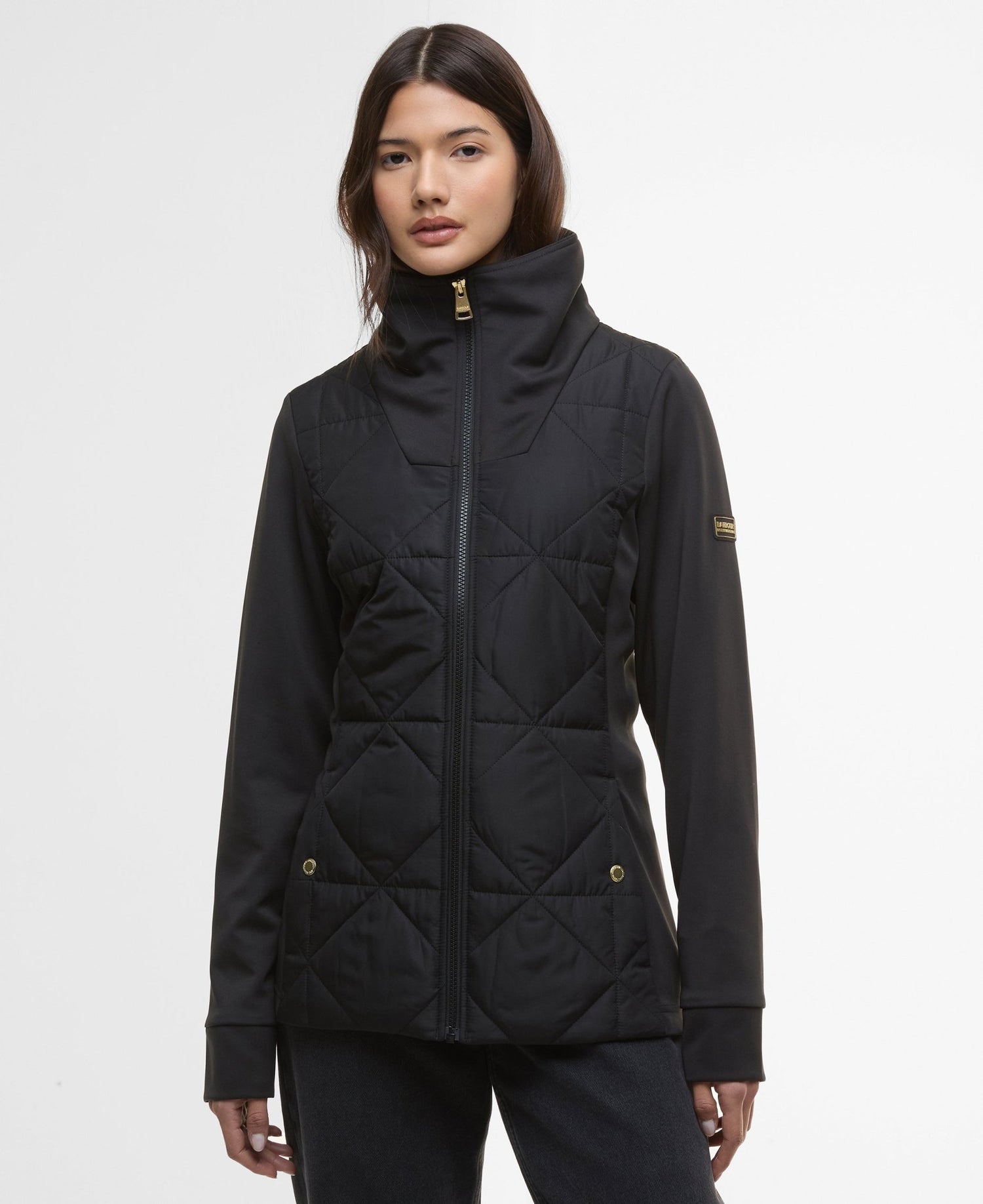 Barbour International Kya Quilted Sweat Black - Blue Water Clothing