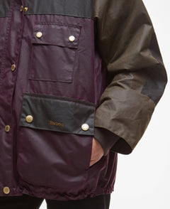 BarbourBarbour Keeley Wax Jacket MerlotClothingMerlot - Blue Water Clothing