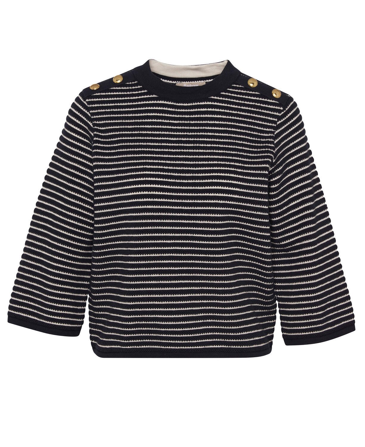 BarbourBarbour Macy Knitted JumperClothingDark Navy Stripe - Blue Water Clothing