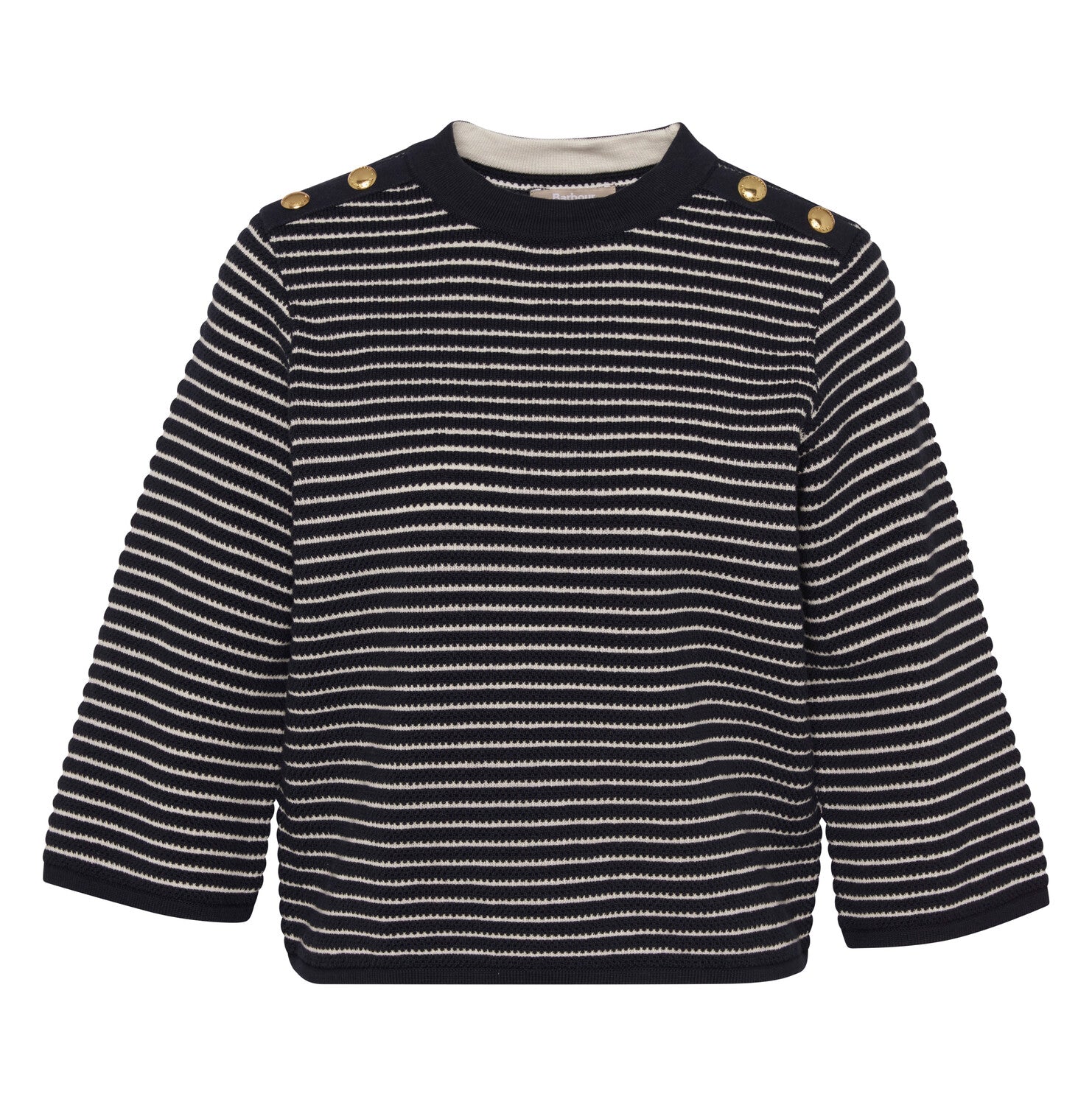 BarbourBarbour Macy Knitted JumperClothingDark Navy Stripe - Blue Water Clothing
