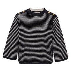 BarbourBarbour Macy Knitted JumperClothingDark Navy Stripe - Blue Water Clothing
