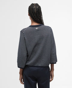 BarbourBarbour Macy Knitted JumperClothingDark Navy Stripe - Blue Water Clothing