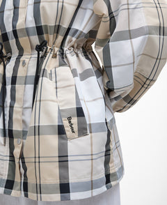 Barbour Suri Checked Showerproof Jacket - Blue Water Clothing