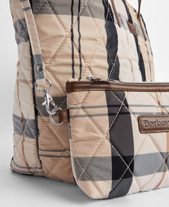 Barbour Wetherham Quilted Tartan Bag - Blue Water Clothing