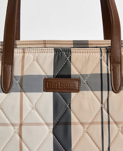Barbour Wetherham Quilted Tartan Bag - Blue Water Clothing