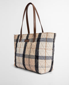 Barbour Wetherham Quilted Tartan Bag - Blue Water Clothing