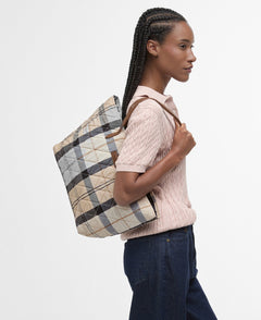 Barbour Wetherham Quilted Tartan Bag - Blue Water Clothing