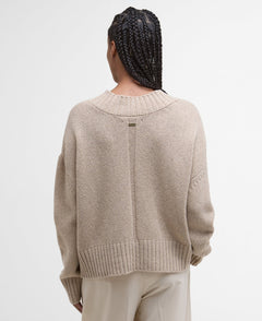 BarbourBarbour Antonia Knitted Jumper OatClothingOat - Blue Water Clothing