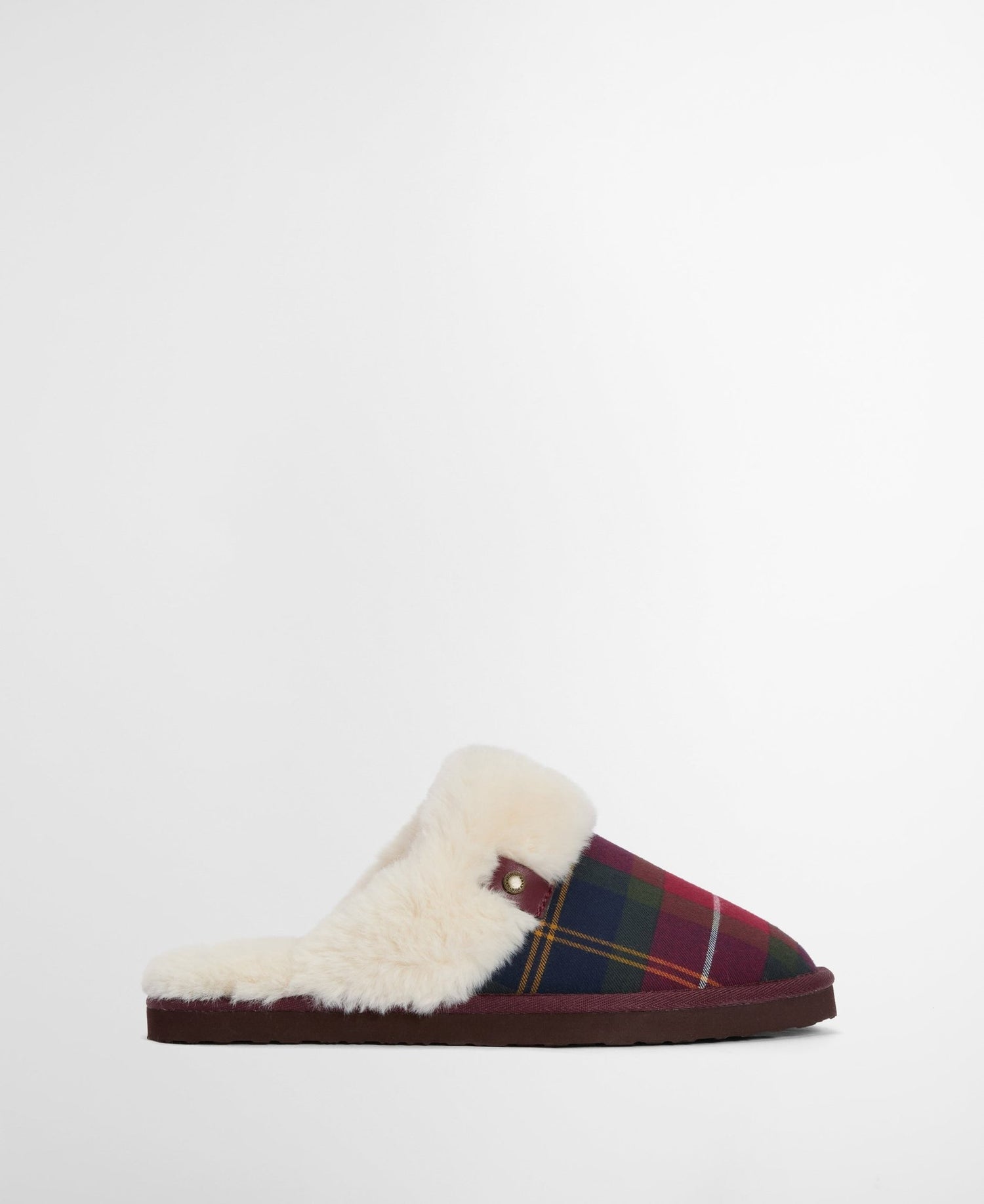 BarbourBarbour Claudia Tartan Mule Slipper Winterberry TartanFootwearWinterberry Tartan - Blue Water Clothing