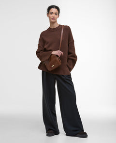 BarbourBarbour Daphne Leather Crossbody Bag BrownBags - Blue Water Clothing