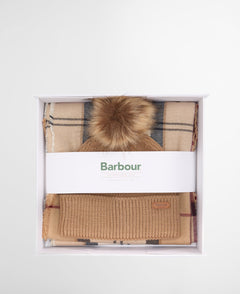 BarbourBarbour Dover Beanie & Hailes Scarf Gift SetAccessories - Blue Water Clothing