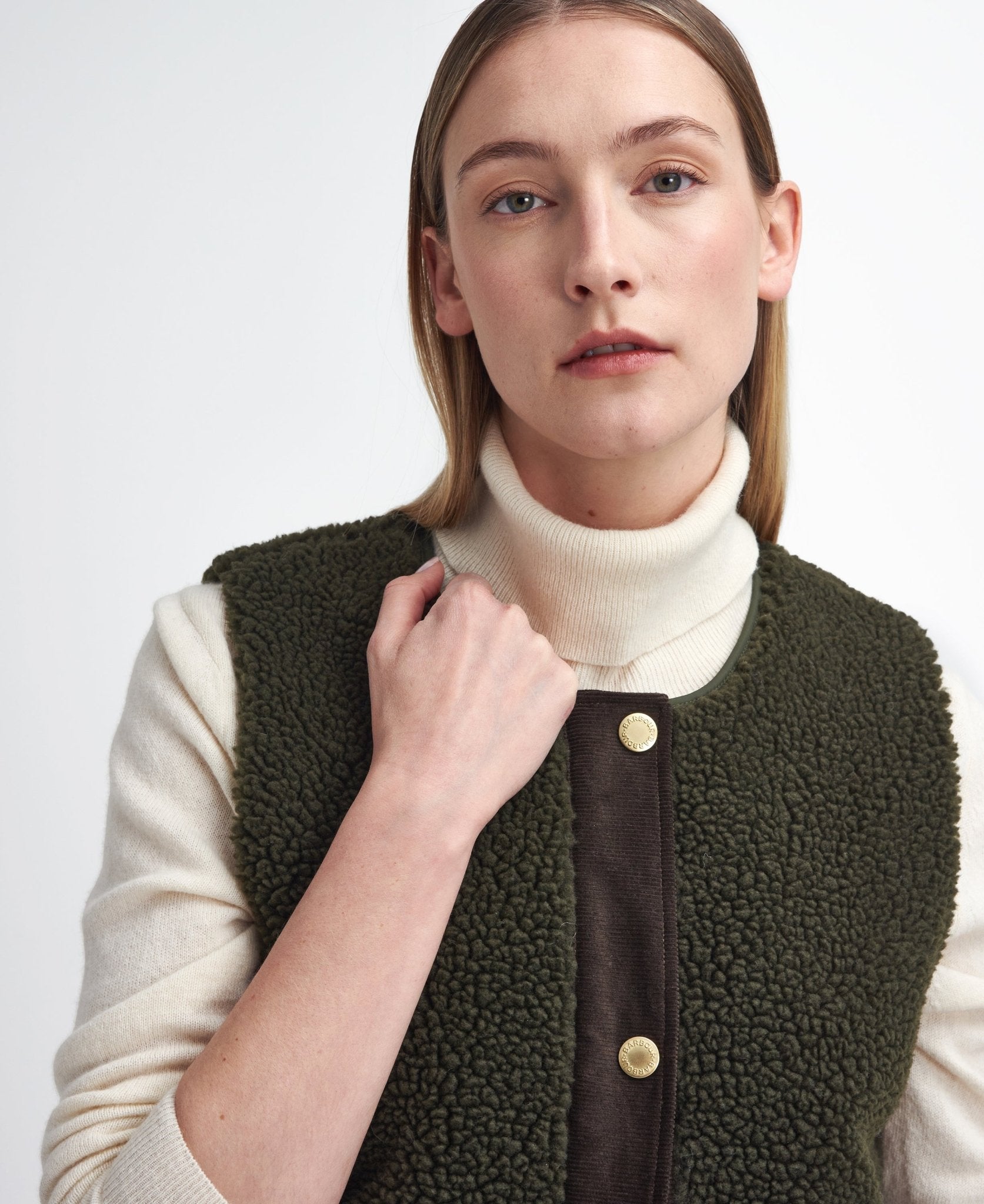 Barbour Dulsie Liner Olive – Blue Water Clothing