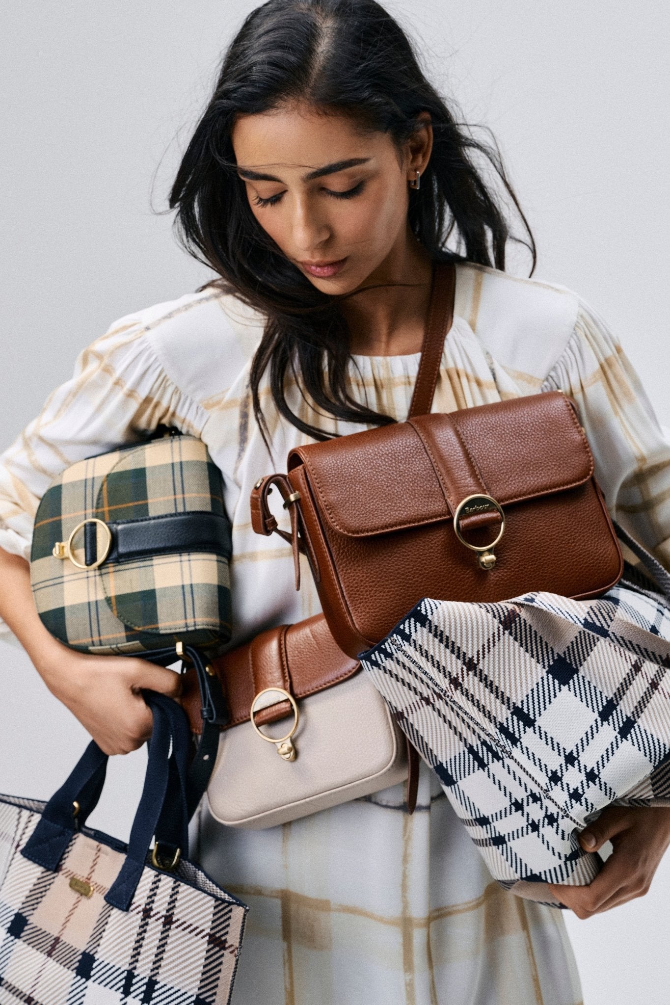 BarbourBarbour Elm Tartan Crossbody BagAccessories - Blue Water Clothing