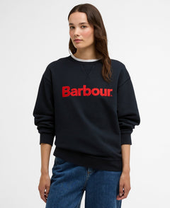 BarbourBarbour Hartland Crew SweatshirtTopsPoppy Red - Blue Water Clothing