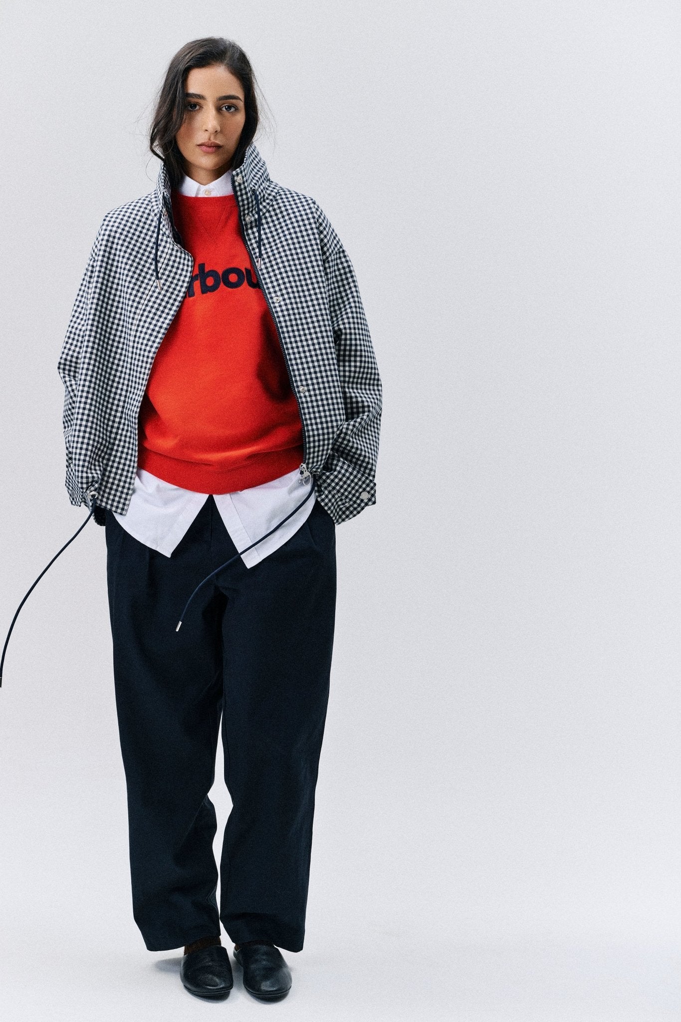 BarbourBarbour Hartland Crew SweatshirtTopsPoppy Red - Blue Water Clothing