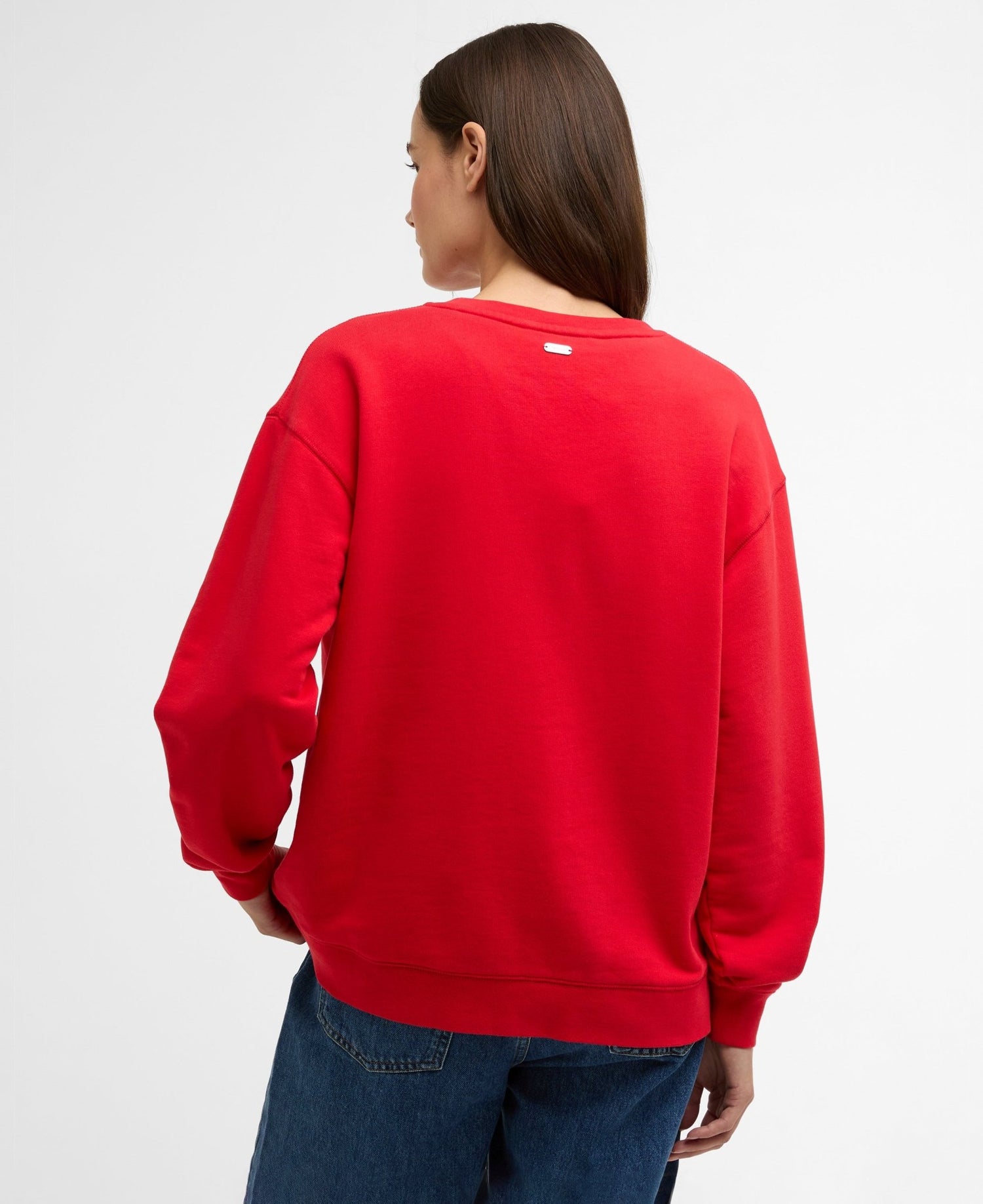 BarbourBarbour Hartland Crew SweatshirtTopsPoppy Red - Blue Water Clothing