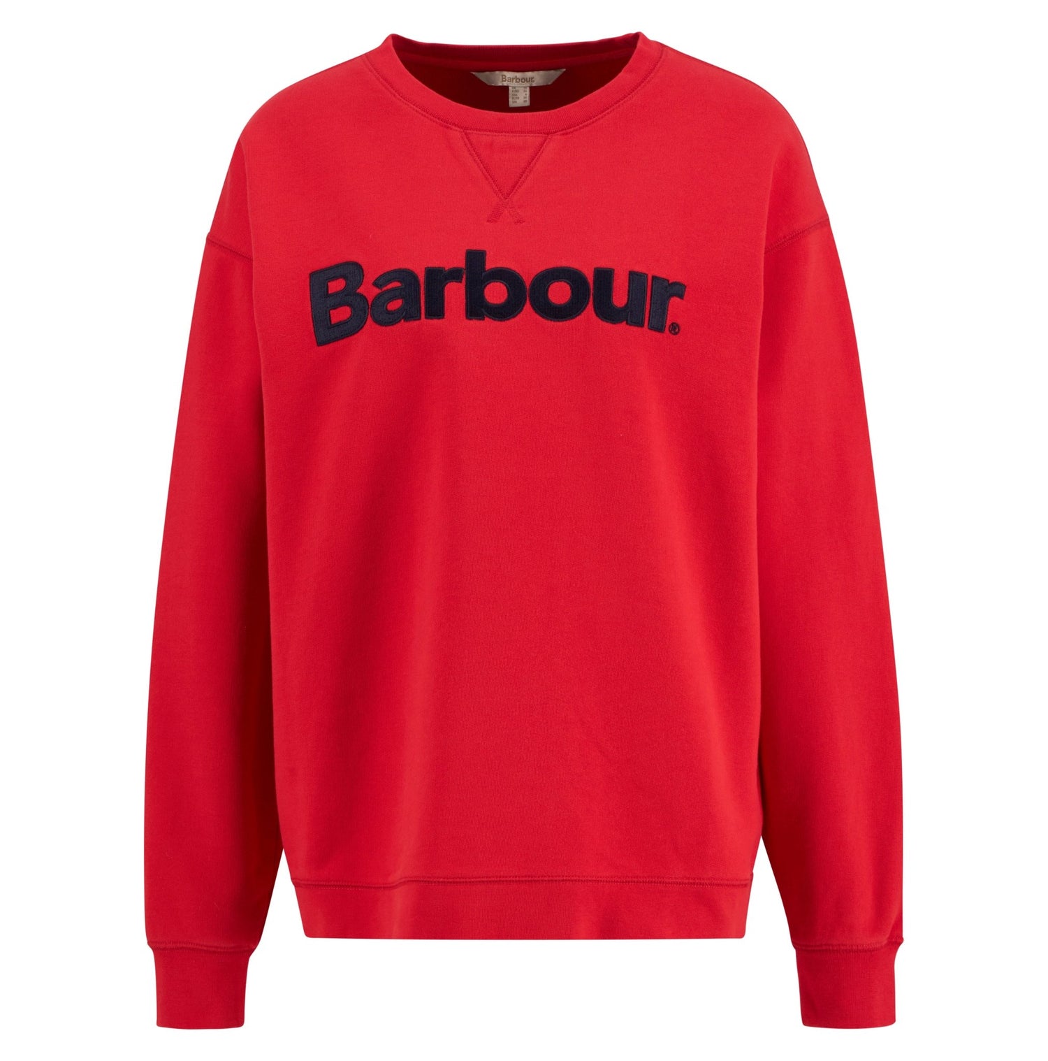 BarbourBarbour Hartland Crew SweatshirtTopsPoppy Red - Blue Water Clothing