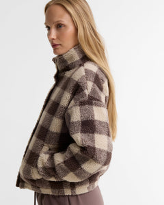BarbourBarbour international Amaya FleeceJacketTruffle Multi - Blue Water Clothing