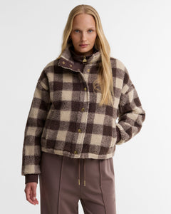 BarbourBarbour international Amaya FleeceJacketTruffle Multi - Blue Water Clothing