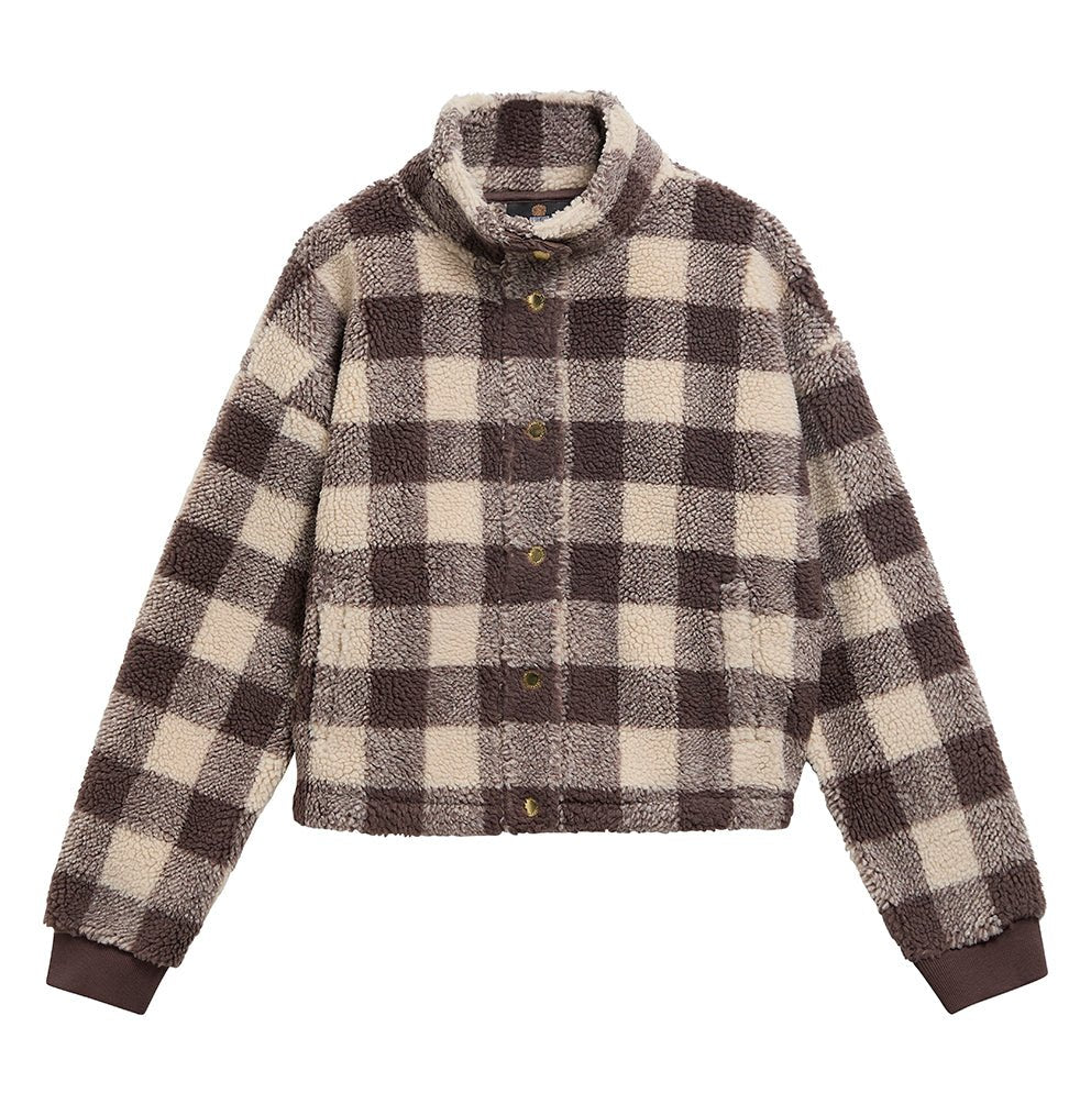 BarbourBarbour international Amaya FleeceJacketTruffle Multi - Blue Water Clothing