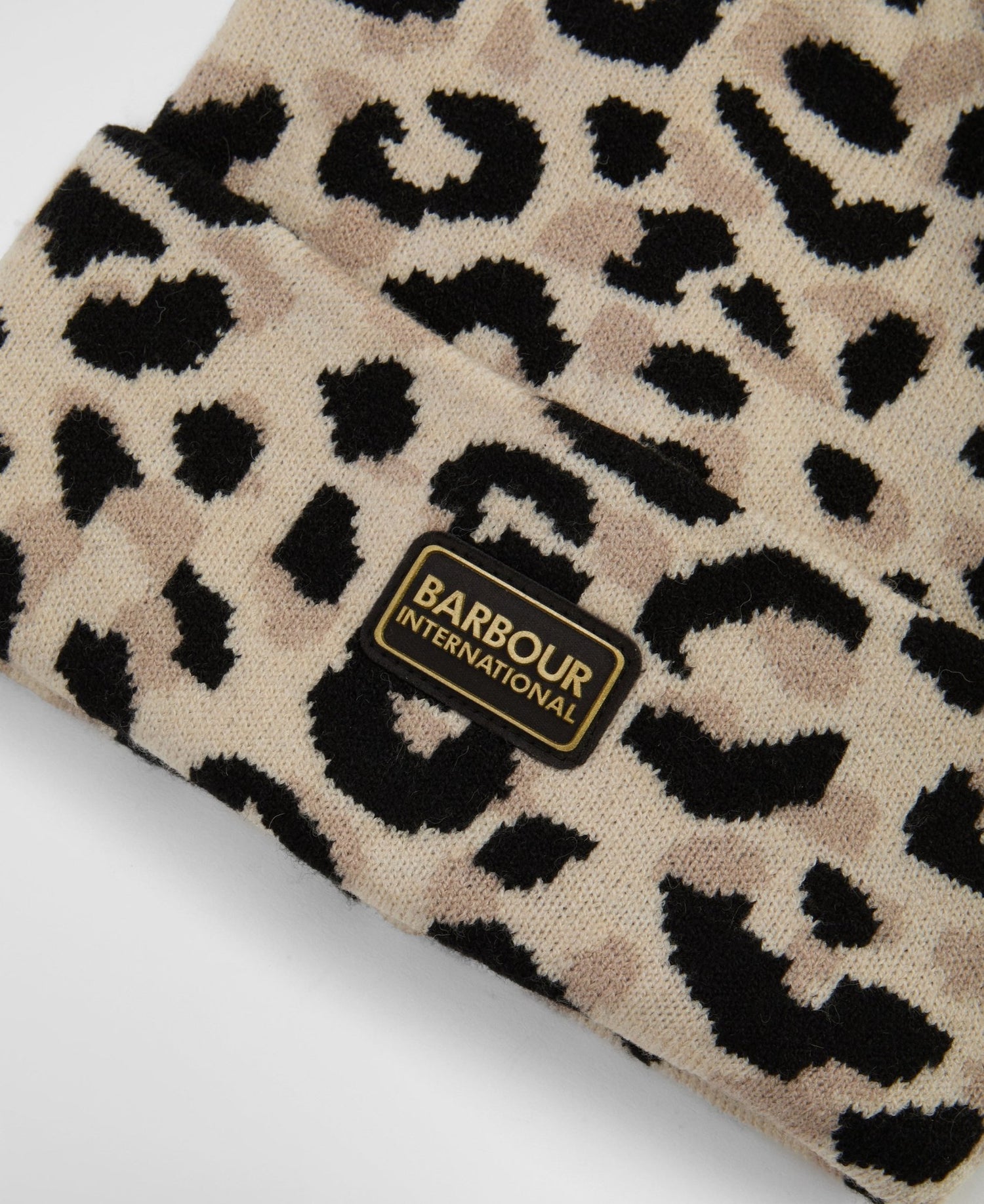 BarbourBarbour International Harley Leopard Beanie HatAccessories - Blue Water Clothing