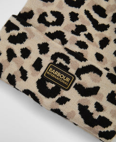 BarbourBarbour International Harley Leopard Beanie HatAccessories - Blue Water Clothing