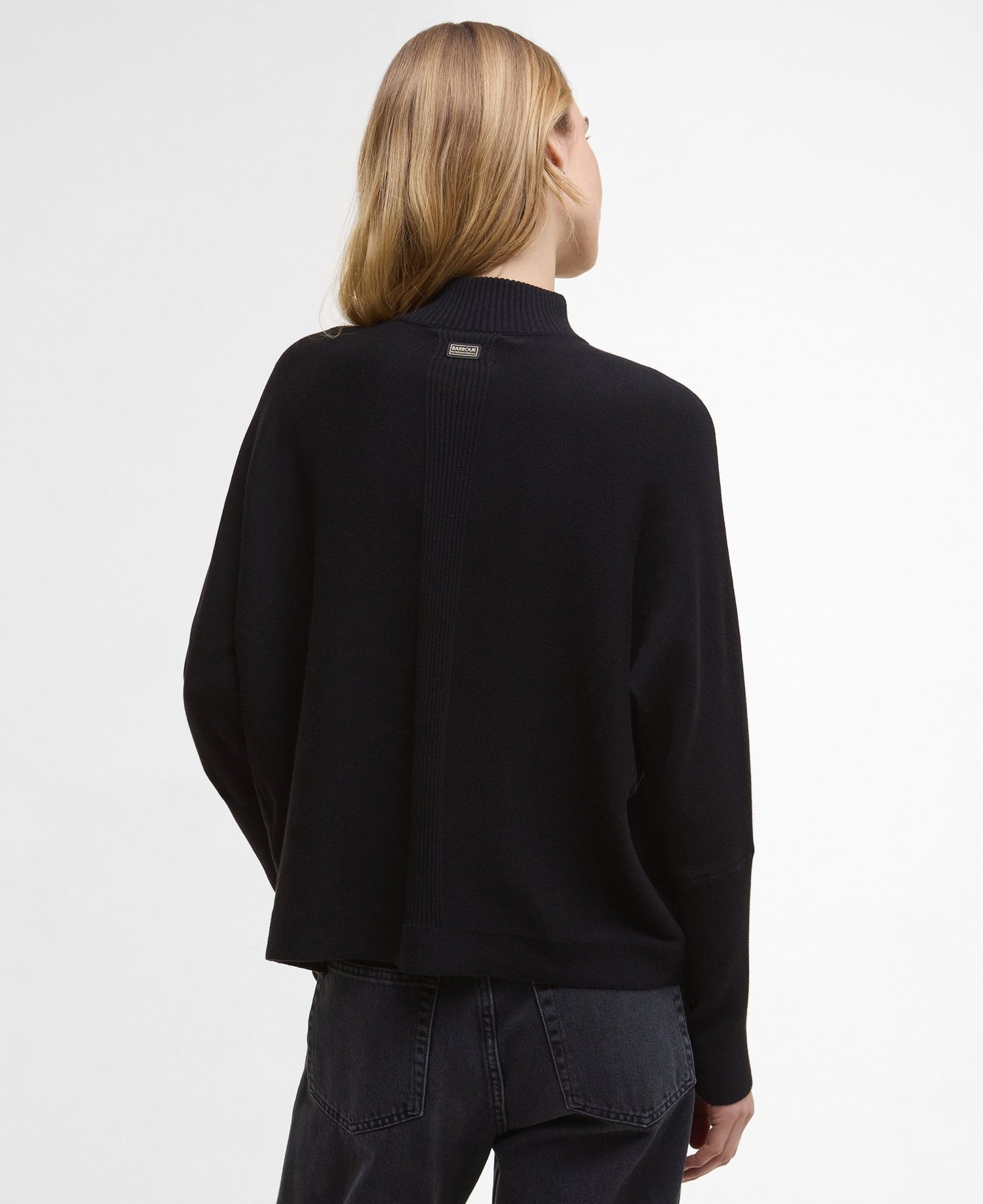 BarbourBarbour international Lola Knitted Jumper BlackTopsBlack - Blue Water Clothing