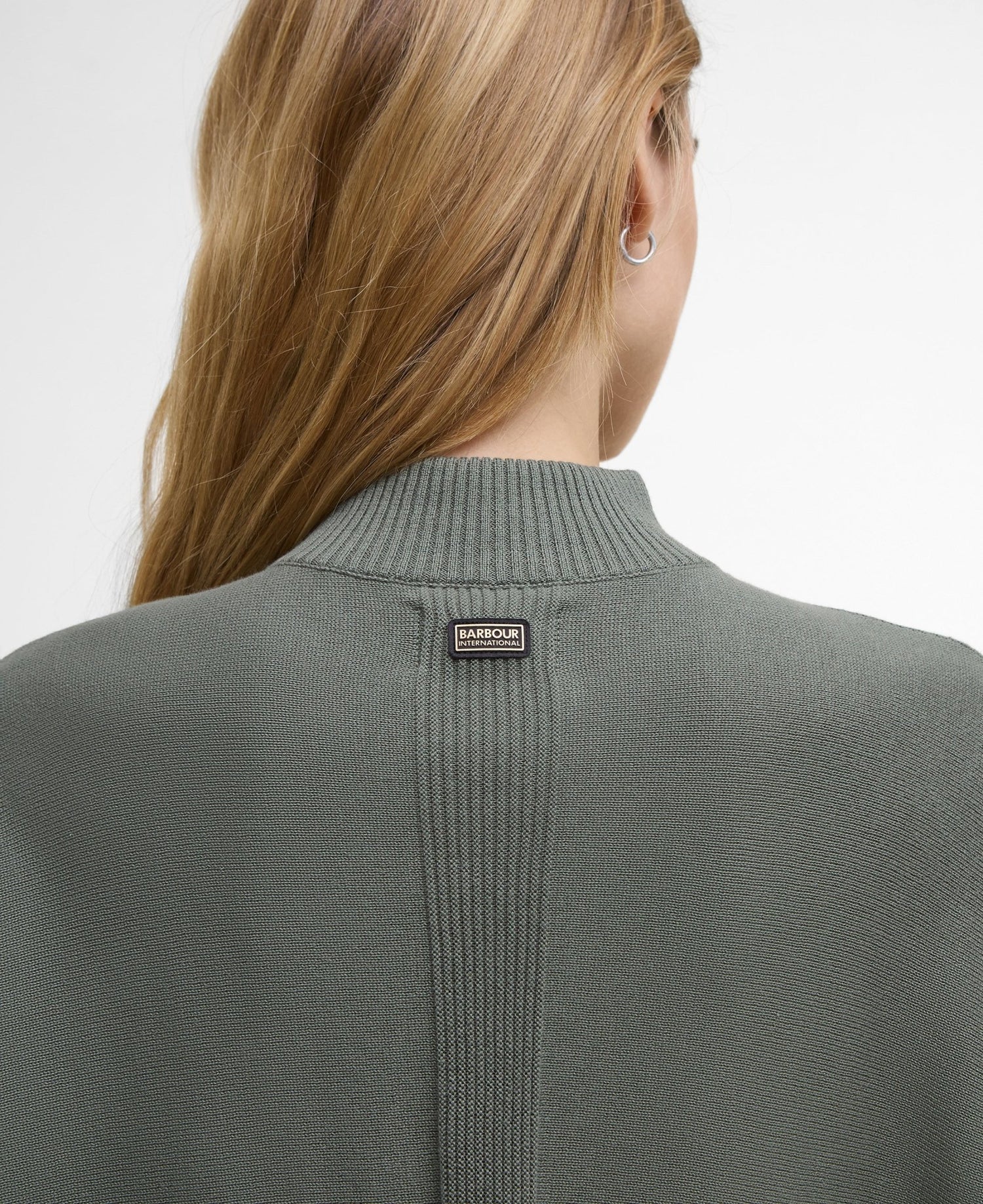 BarbourBarbour International Lola Knitted Jumper Dusty KhakiTopsDusty Khaki - Blue Water Clothing