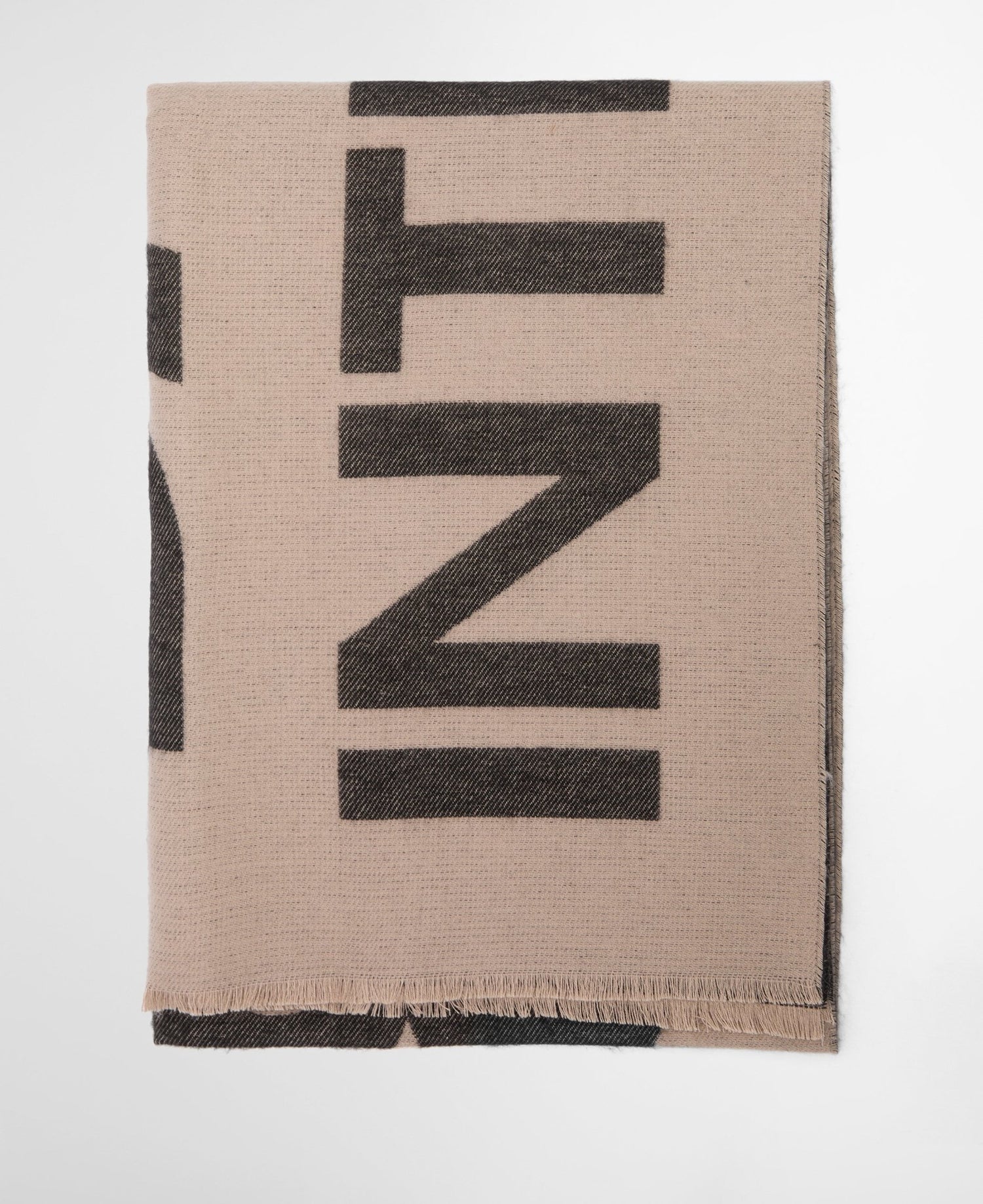 BarbourBarbour International Milla Logo Scarf Oat/BlackAccessories - Blue Water Clothing