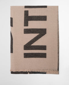 BarbourBarbour International Milla Logo Scarf Oat/BlackAccessories - Blue Water Clothing