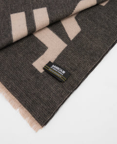 BarbourBarbour International Milla Logo Scarf Oat/BlackAccessories - Blue Water Clothing