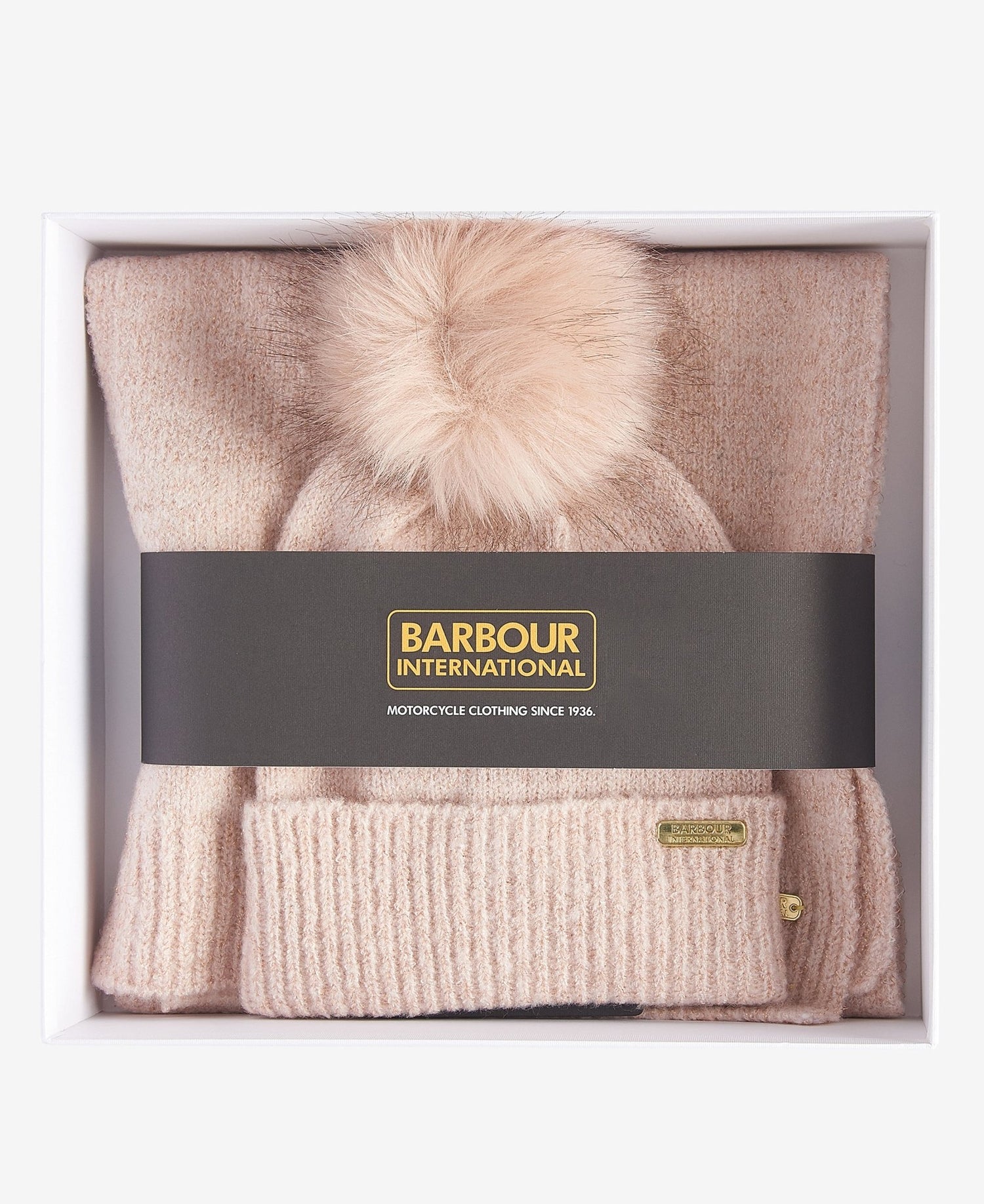 BarbourBarbour international Sparkle Beanie & Scarf Gift SetAccessories - Blue Water Clothing