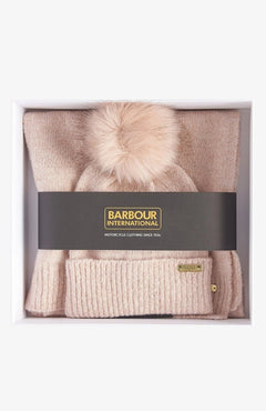 BarbourBarbour international Sparkle Beanie & Scarf Gift SetAccessories - Blue Water Clothing