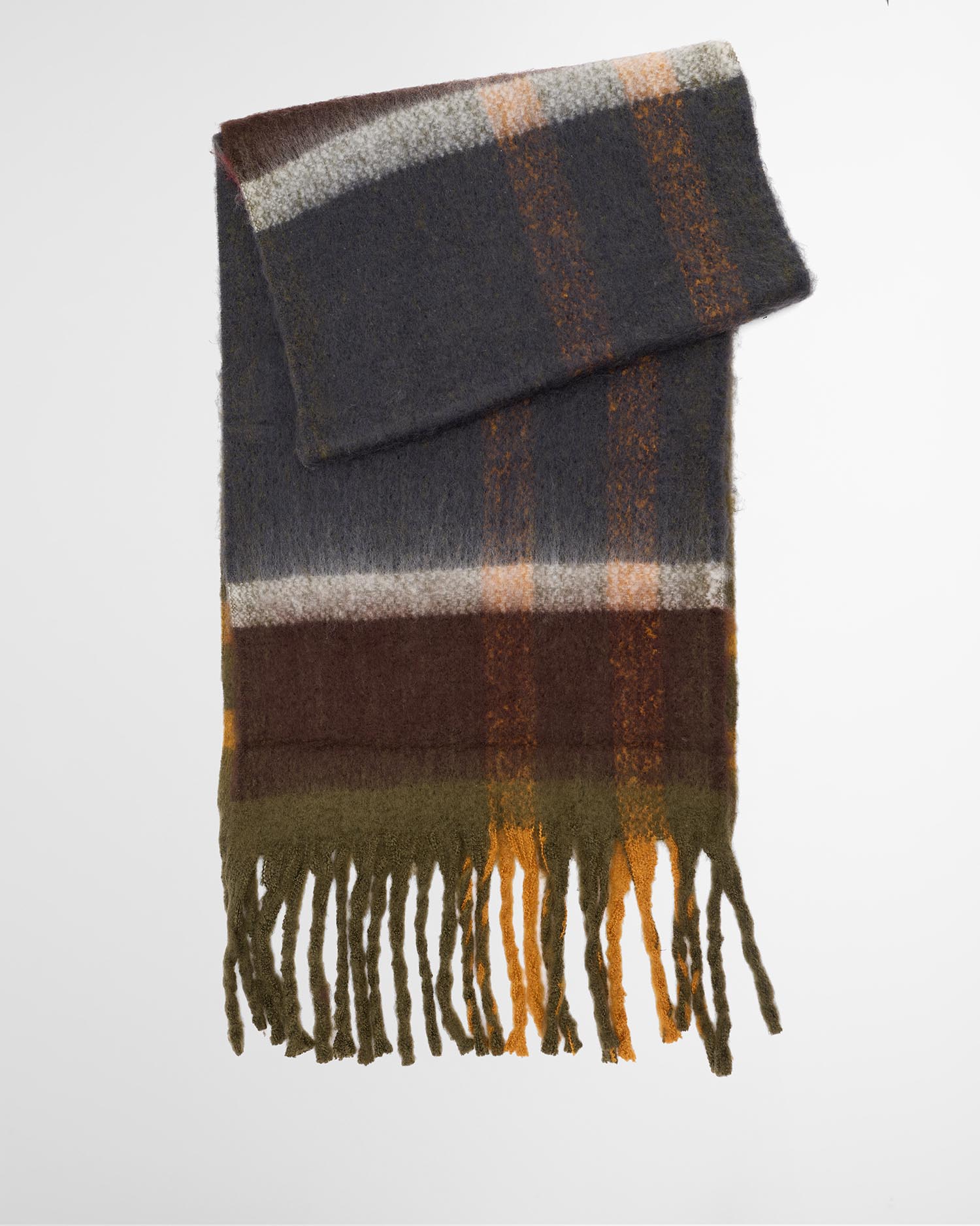 BarbourBarbour Isla Tartan Boucle ScarfScarf - Blue Water Clothing
