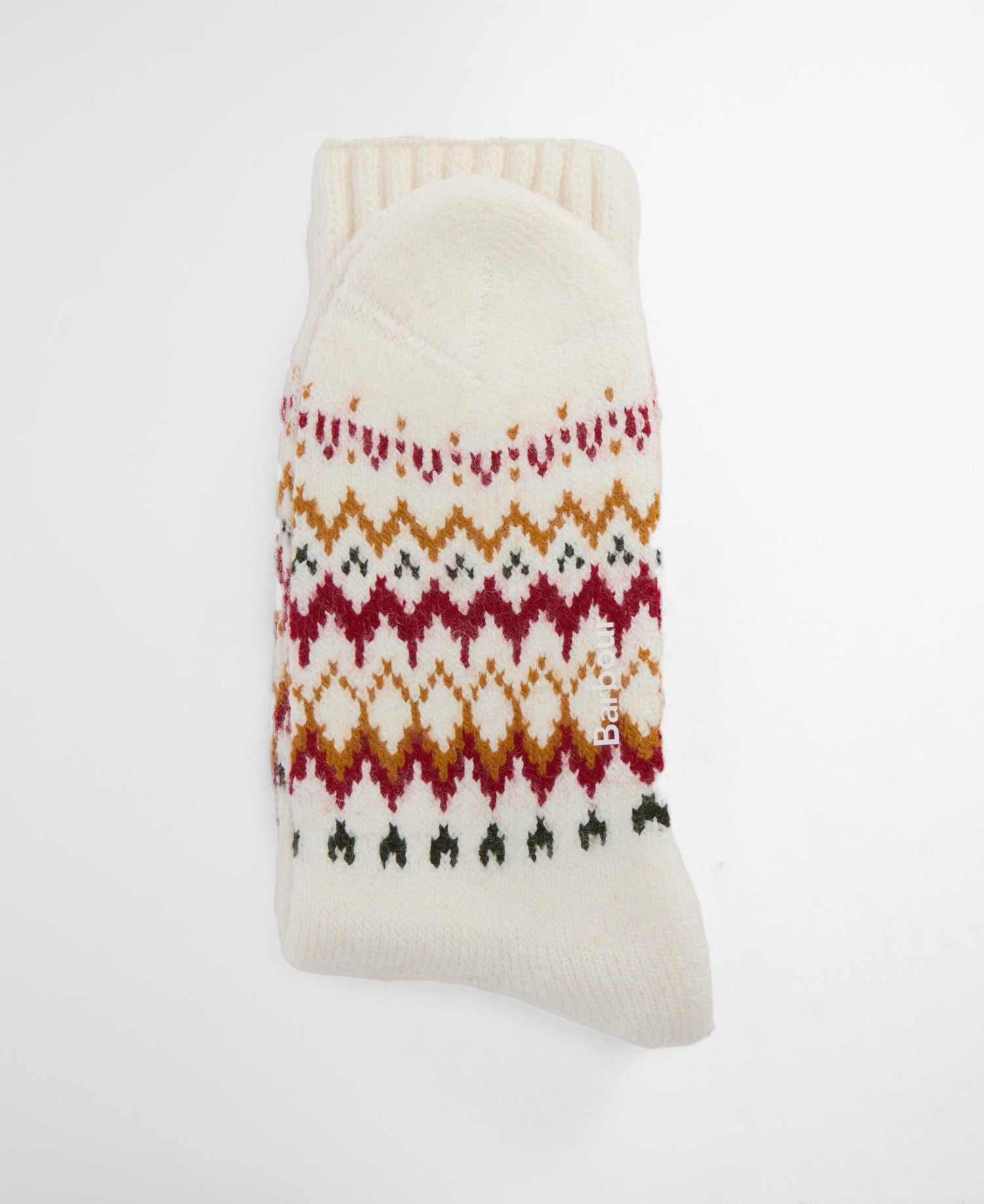 BarbourBarbour Kingsford Fair Isle Sock CloudFootwearCloud - Blue Water Clothing