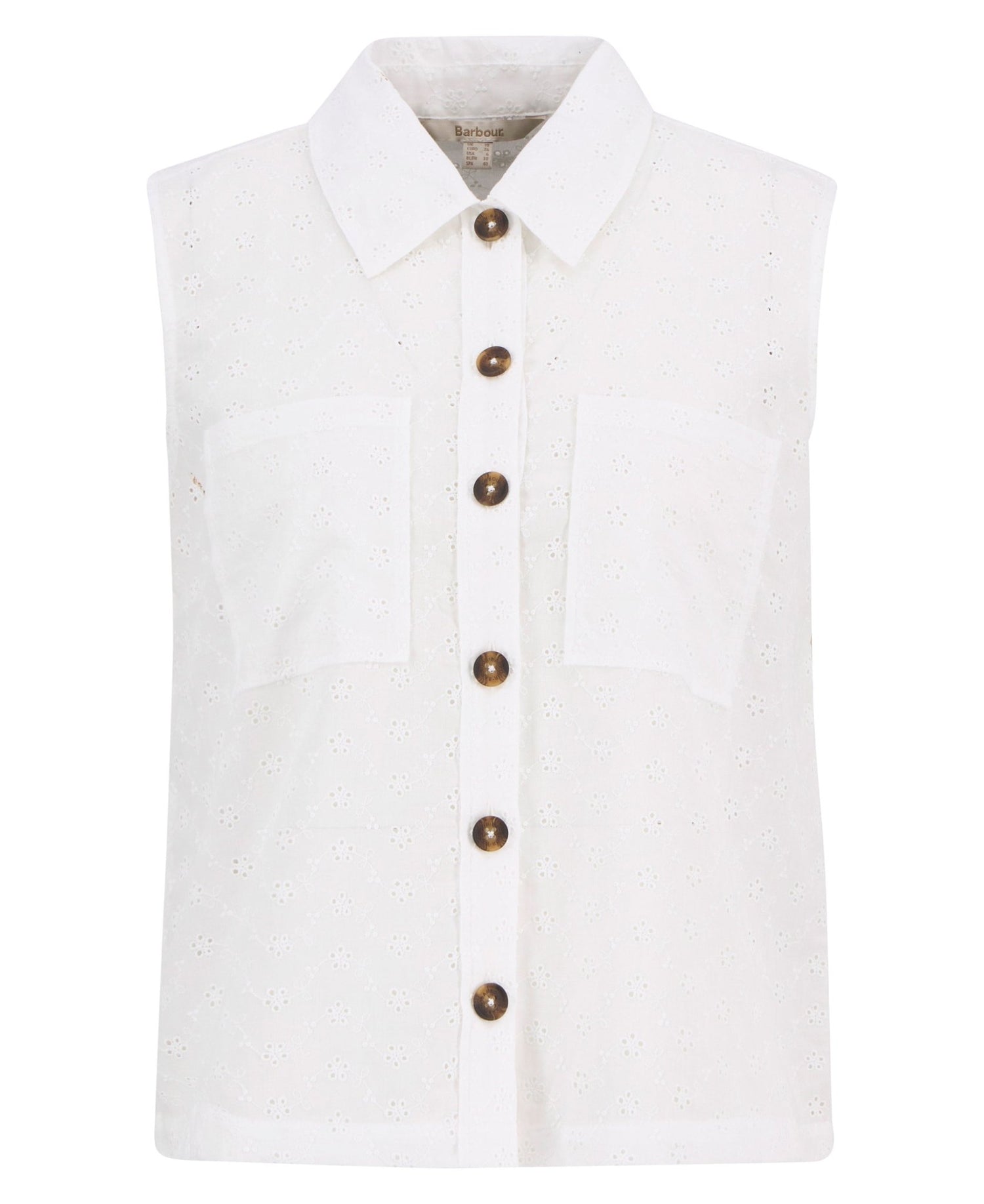 BarbourBarbour Melody ShirtTopsWhite - Blue Water Clothing