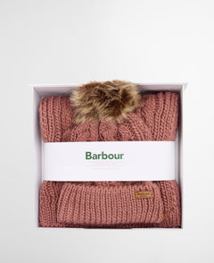 BarbourBarbour Penshaw Beanie Hat And Scarf Gift Setaccessories - Blue Water Clothing