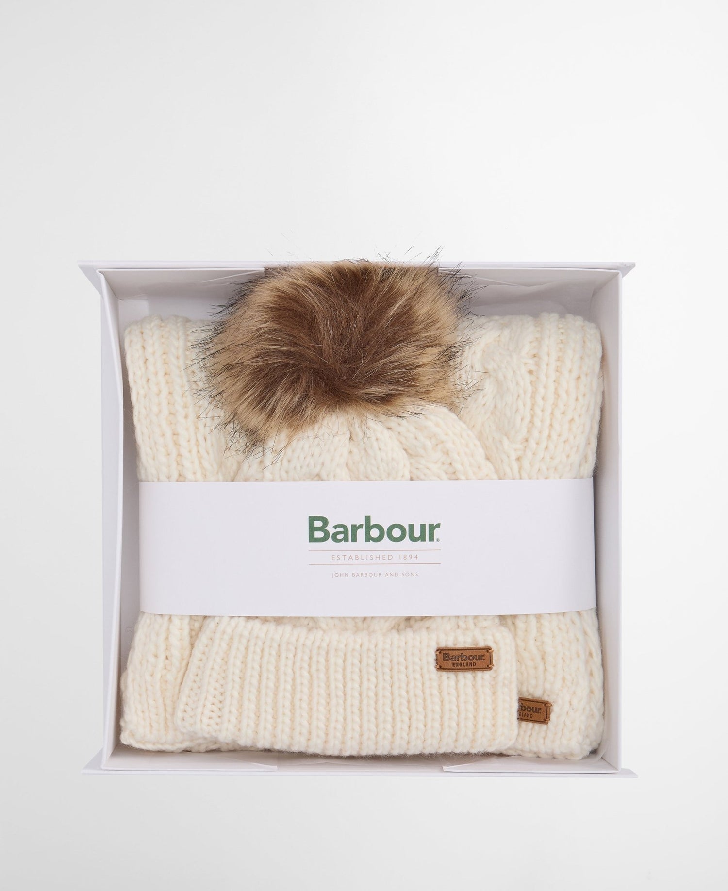 BarbourBarbour Penshaw Beanie Hat And Scarf Gift Setaccessories - Blue Water Clothing