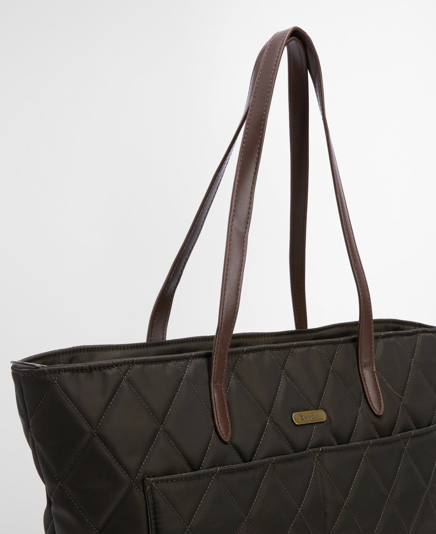 BarbourBarbour Quilted Tote Bag OliveBags - Blue Water Clothing