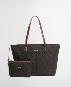 BarbourBarbour Quilted Tote Bag OliveBags - Blue Water Clothing