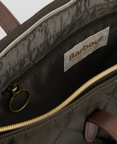 BarbourBarbour Quilted Tote Bag OliveBags - Blue Water Clothing