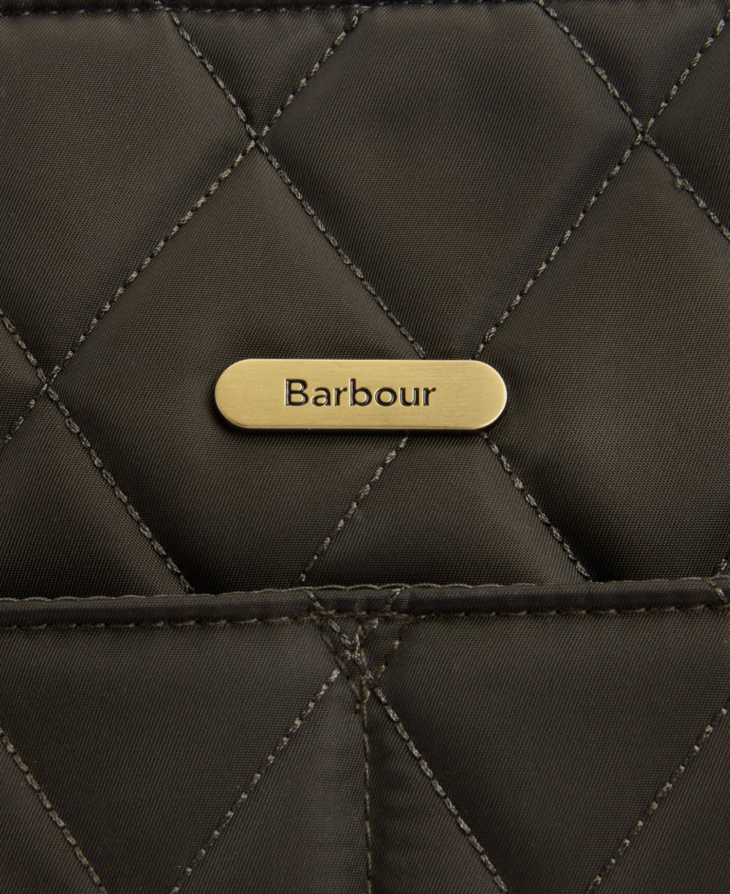 BarbourBarbour Quilted Tote Bag OliveBags - Blue Water Clothing